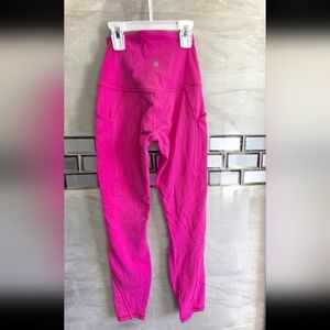 Lululemon Bright Pink Athletic Leggings
